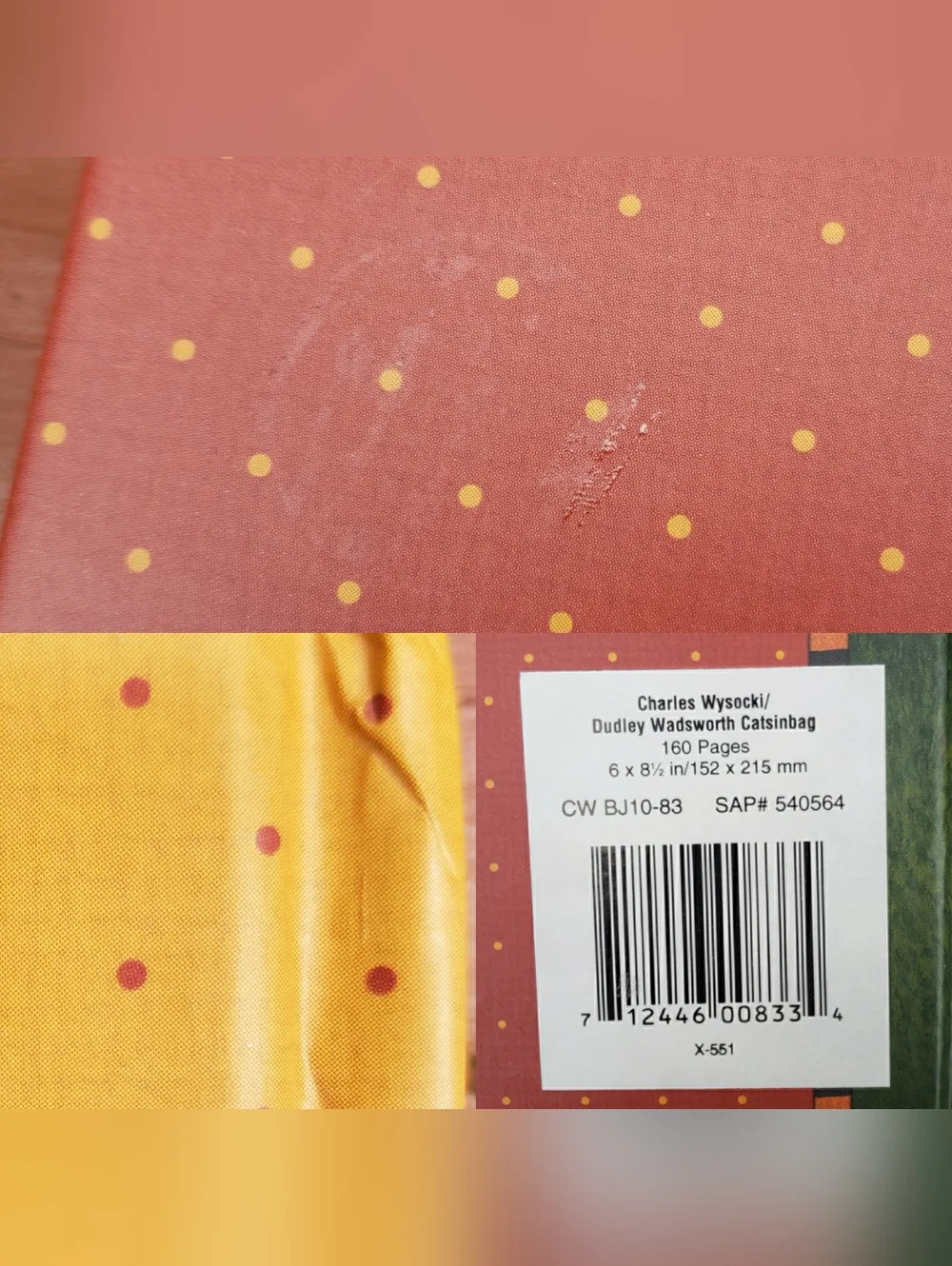 Cat Themed Journal Charles Wysocki / Dudley Wadsworth 'Catsinbag' - 160 Pages